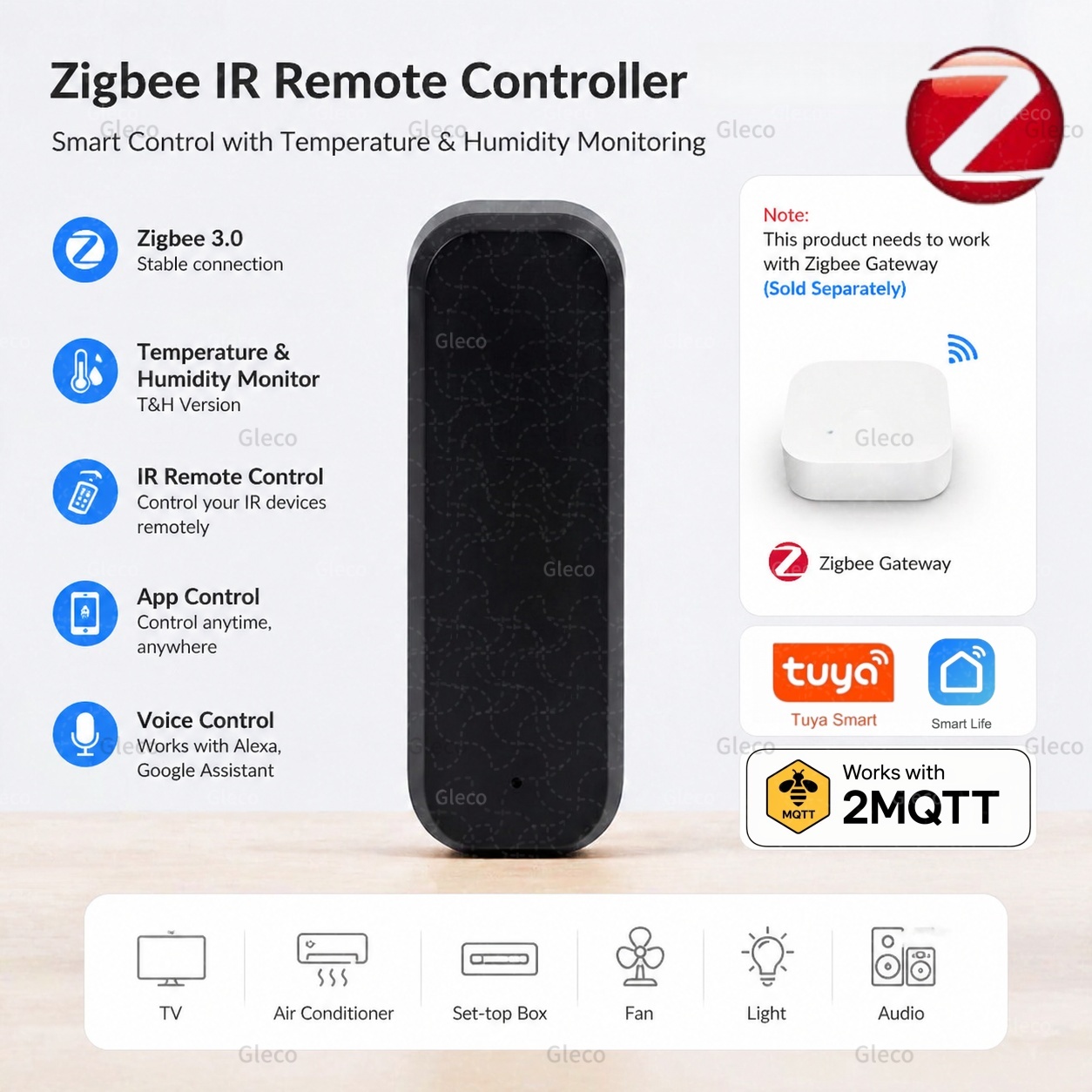 Universal Remote Smart Home - Telecomando IR Intelligente Zigbee, Controllo Remoto