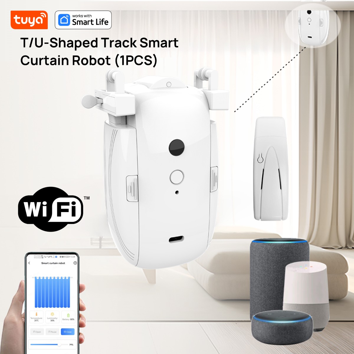 Smart Home Control Panel - Robot per tende Tuya Smart WiFi