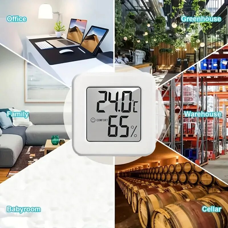 Smart Home Room - Igrometro Digitale e Termometro per Interni,