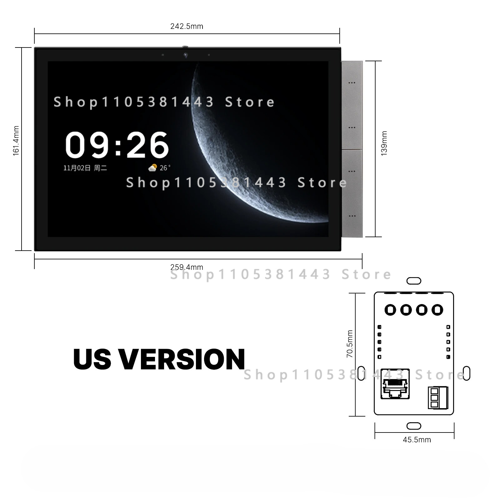 Smart Home Control Panel - Pannello di Controllo Smart Moes Tuya