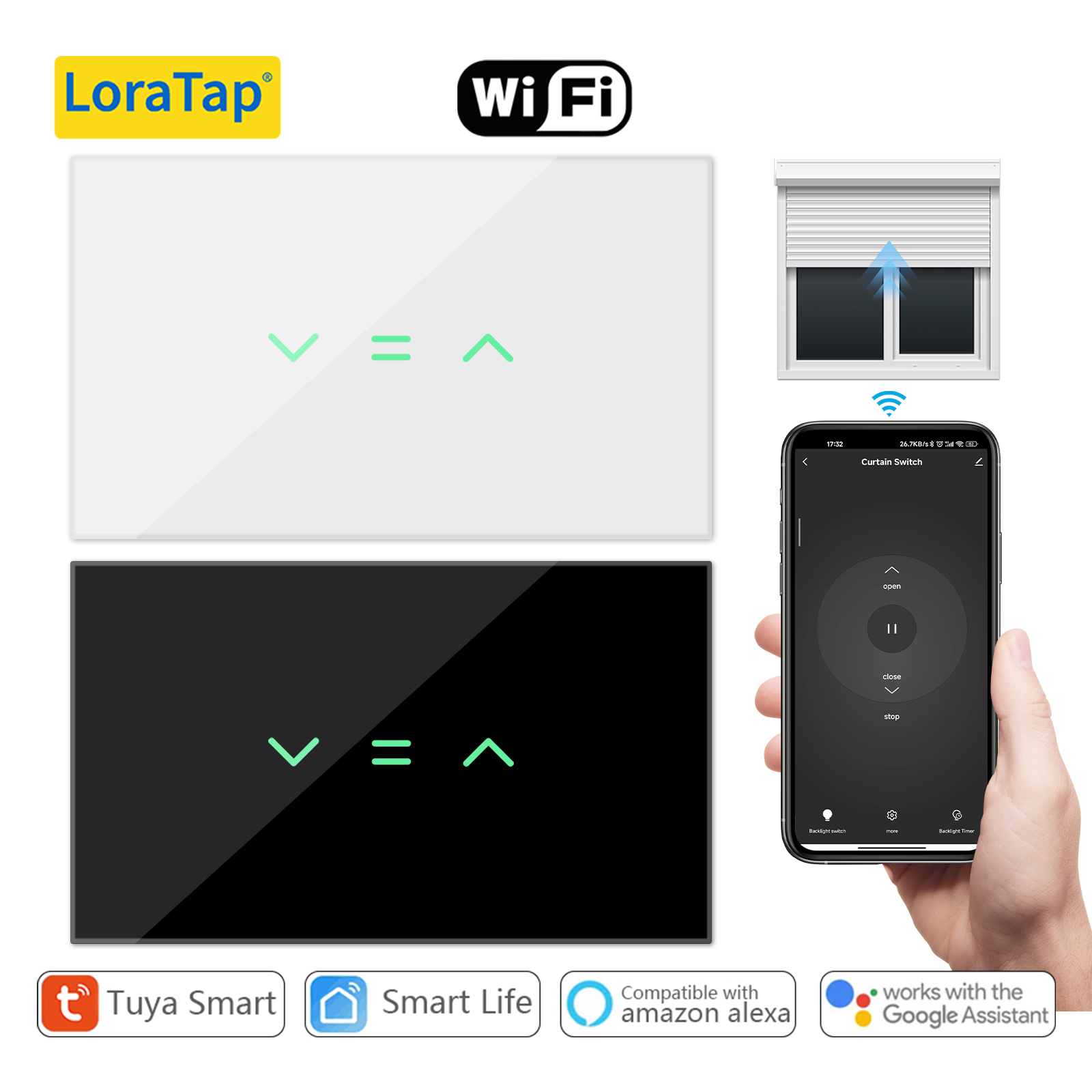 Universal Remote Smart Home - LoraTap US tende per tende avvolgibili