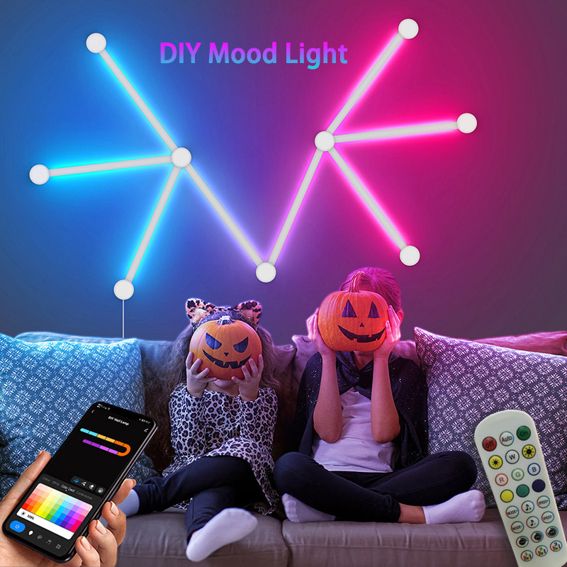 Smart Home Room - Lampada da parete RGB intelligente, barra