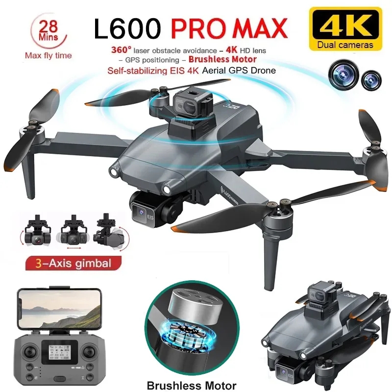 Smart Home Camera - L600 PRO MAX GPS Drone Professionale