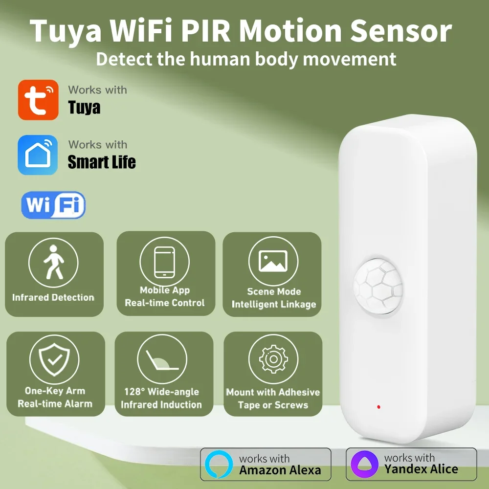 Smart Home Diy - Tuya WiFI Zigbee Sensore di movimento
