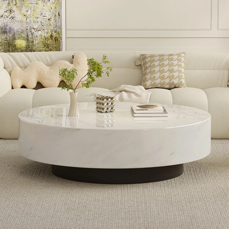 Smart Home Living Room - Set di tavolini rotondi in marmo