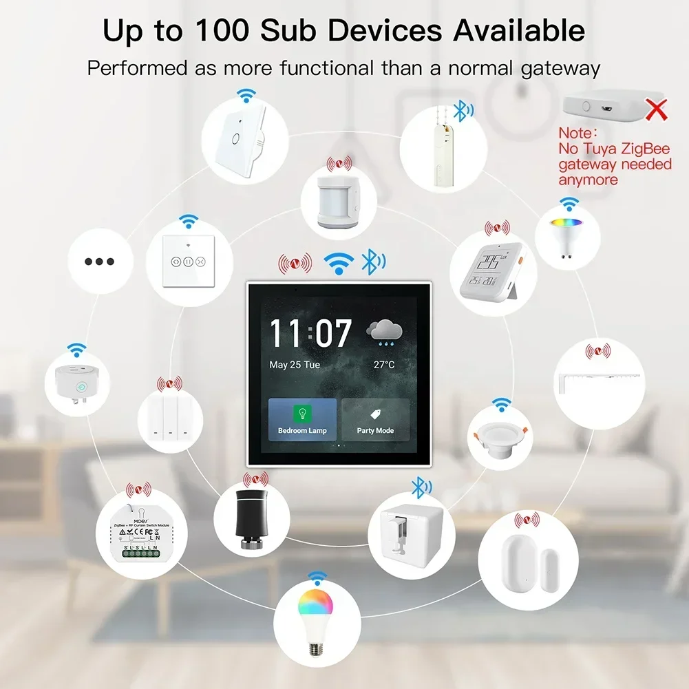 Smart Home Control Panel - Pannello di controllo touch da incasso