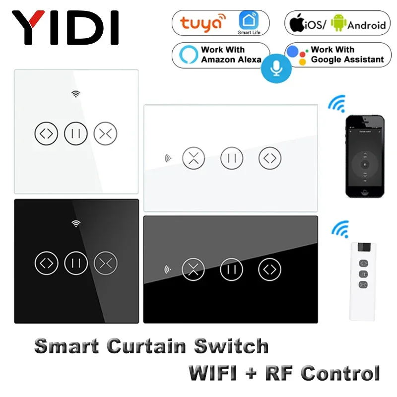 Smart Home Living Room - Wifi RF433 Smart Touch Switch Tenda