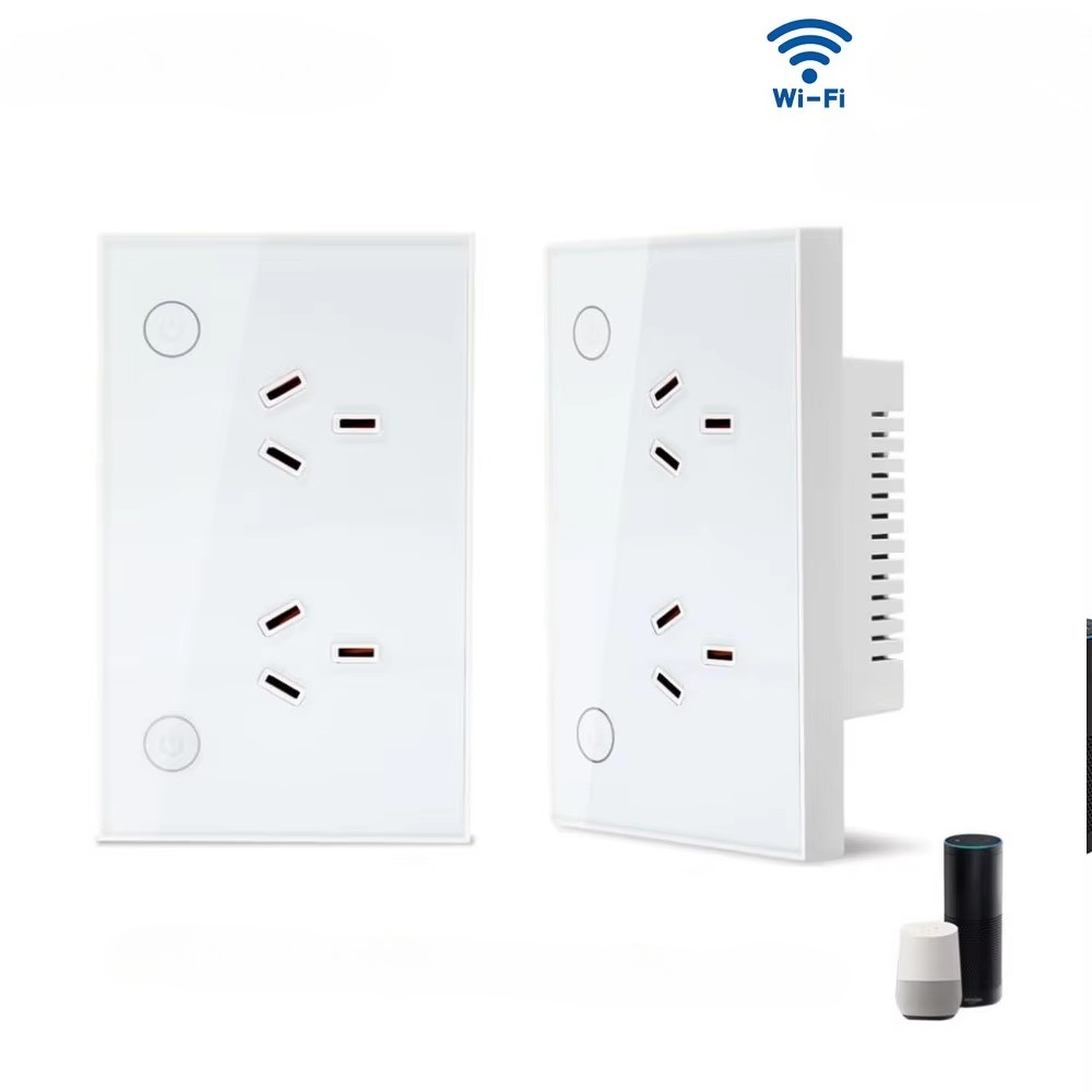 Smart Home Google - Presa Intelligente da Parete Zigbee Wi-Fi
