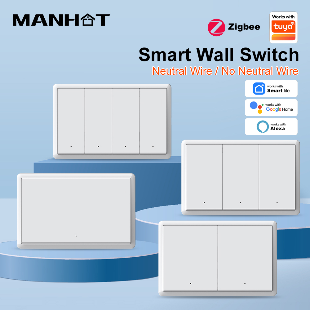 Smart Home Internet - Interruttore Intelligente ZigBee3.0 MANHOT Senza Filo