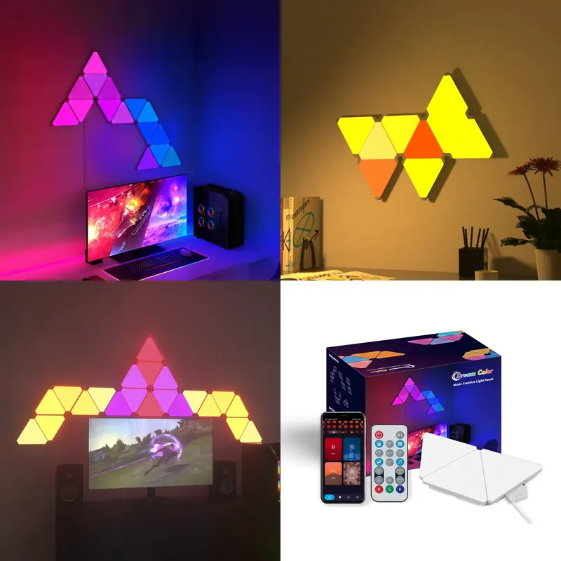 Smart Home Google - Luci LED triangolari Banqcn per configurazione