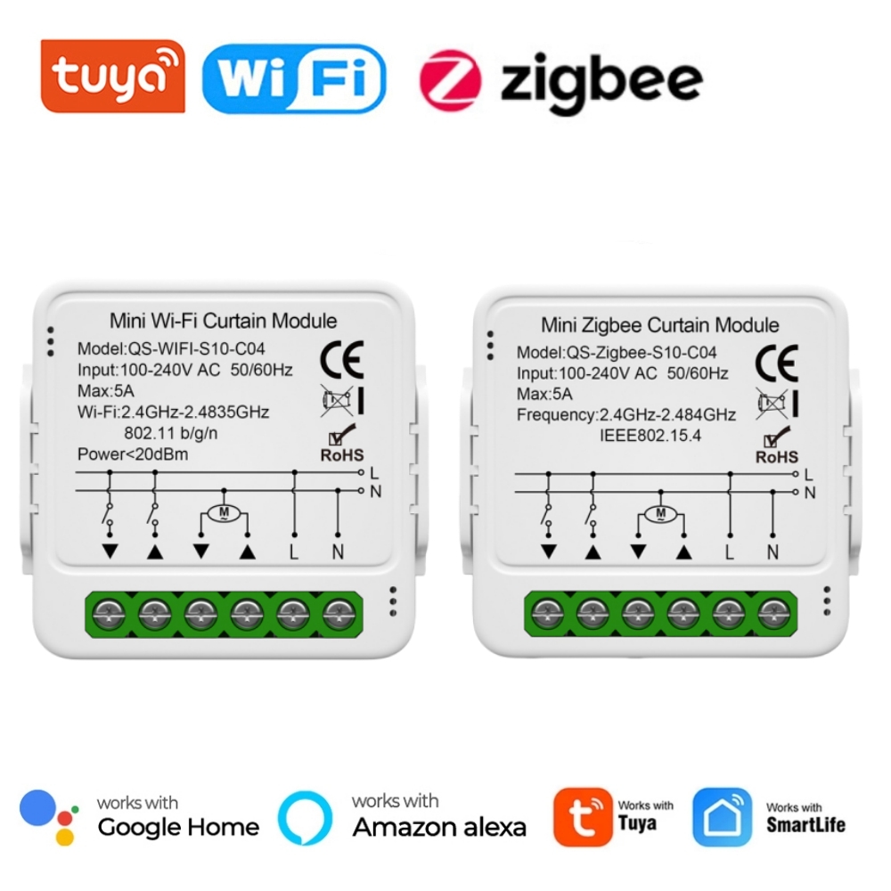 Smart Home Living Room - Tuya WiFi Zigbee Modulo interruttore tenda