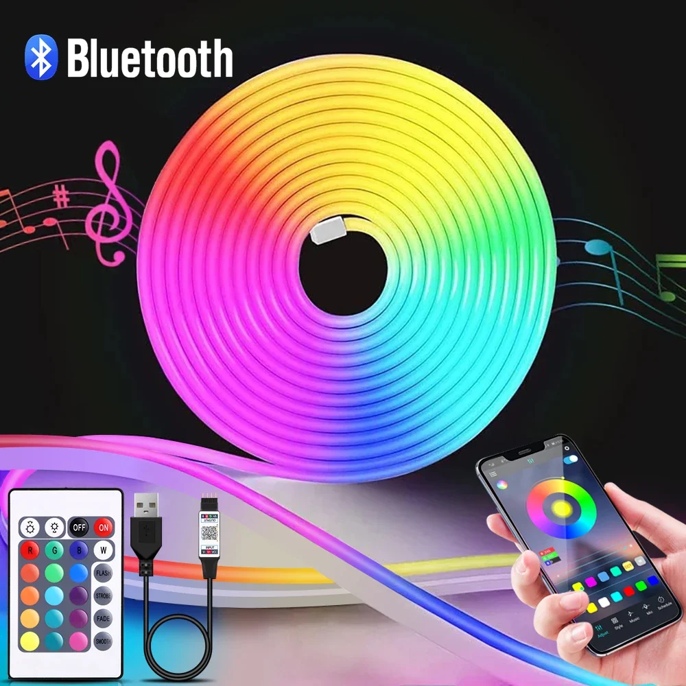 Smart Home Room - 1-5m RGB LED Neon Strip Light
