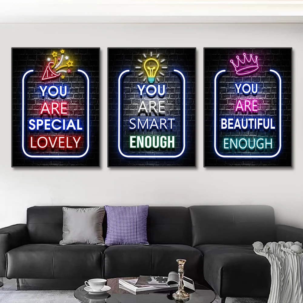 Neon Motivation Quotes poster  - Smart Home Quotes recensione e prezzo
