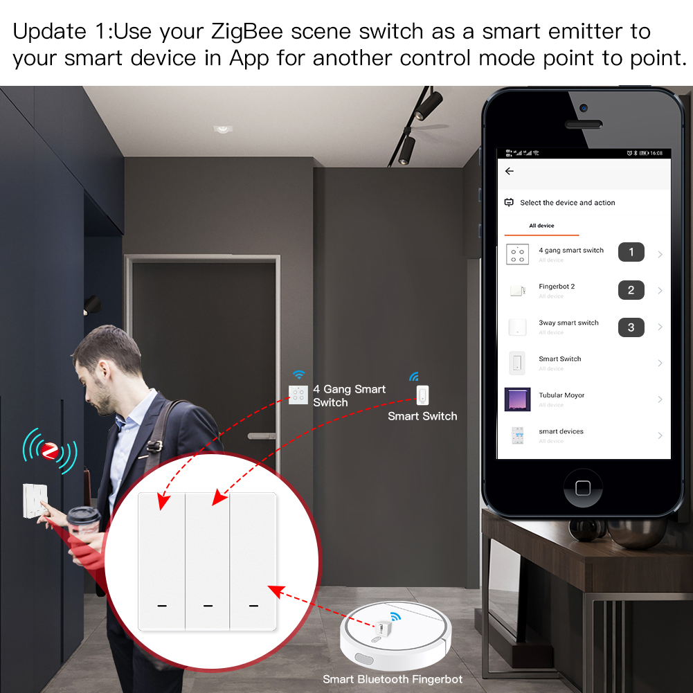 MOES Tuya ZigBee Scena Interru - Smart Home Internet recensione e prezzo