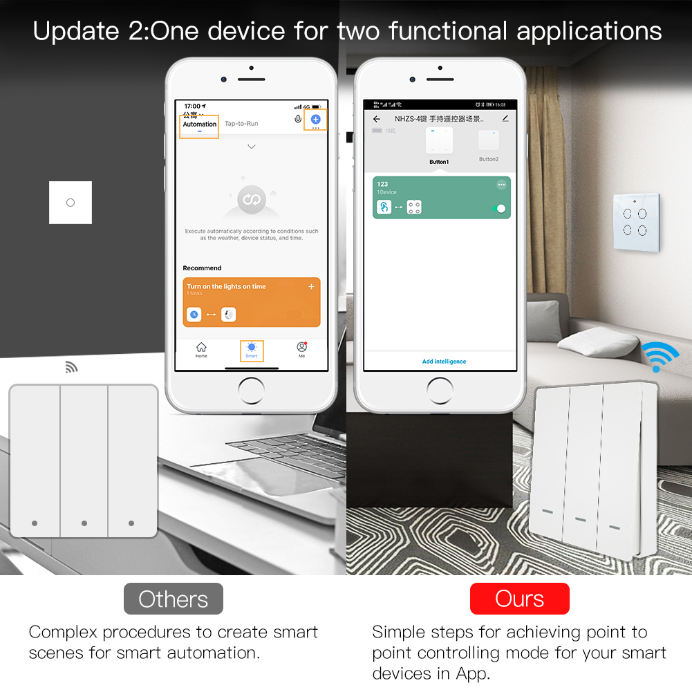MOES Tuya ZigBee Scena Interru - Smart Home Internet recensione e prezzo