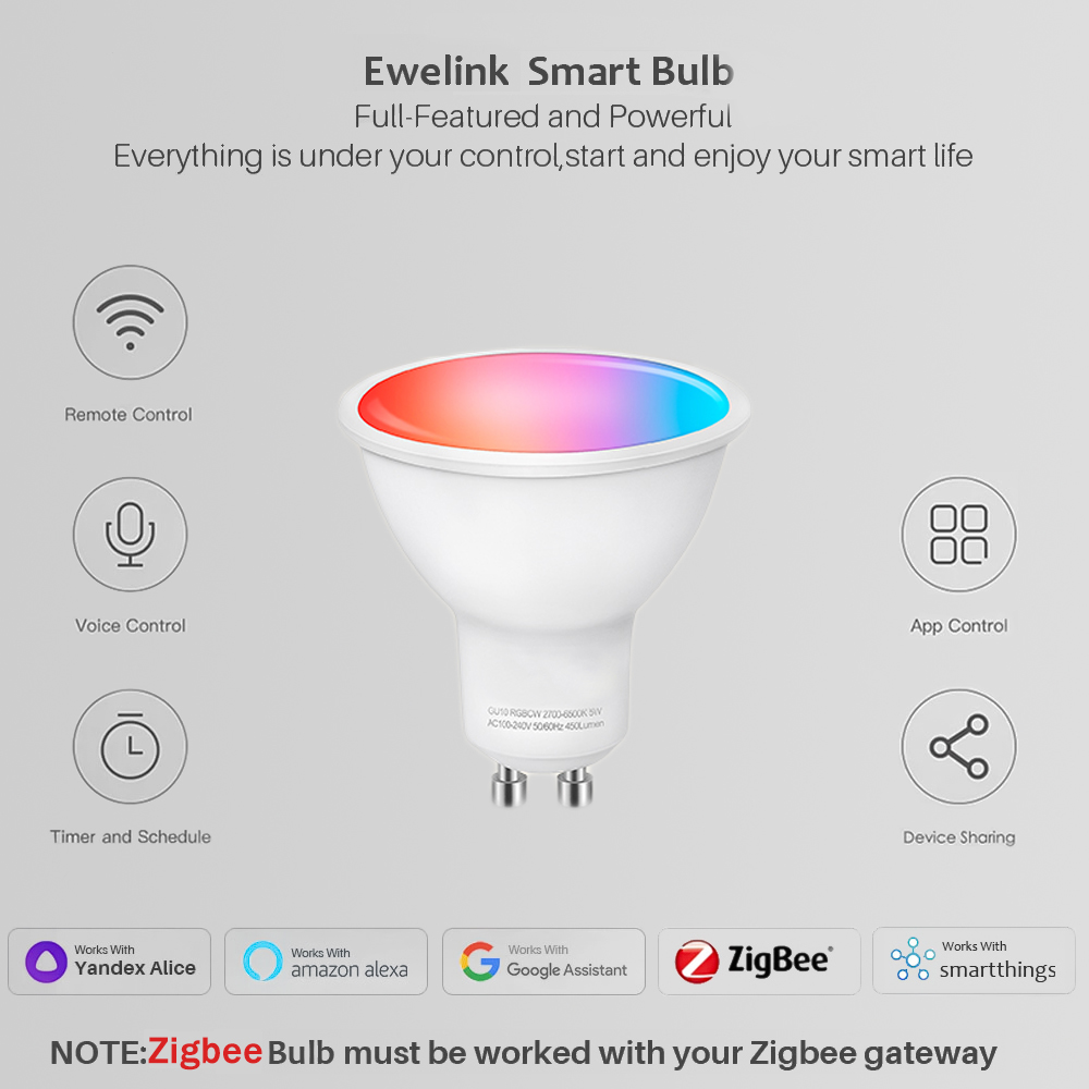 Lampadine LED GU10 Zigbee Ewel - Smart Home Tablet recensione e prezzo