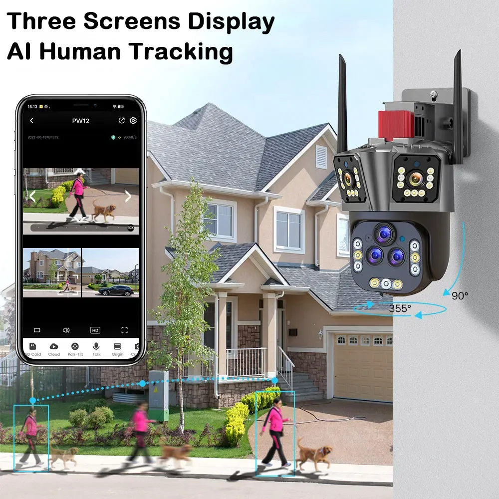 Ultra 20MP 10K WIFI PTZ Contro - Smart Home Cctv recensione e prezzo