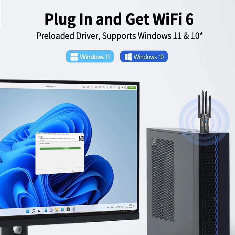 Adattatore USB 3.0 WiFi 6 1800 - Smart Home For Pc recensione e prezzo