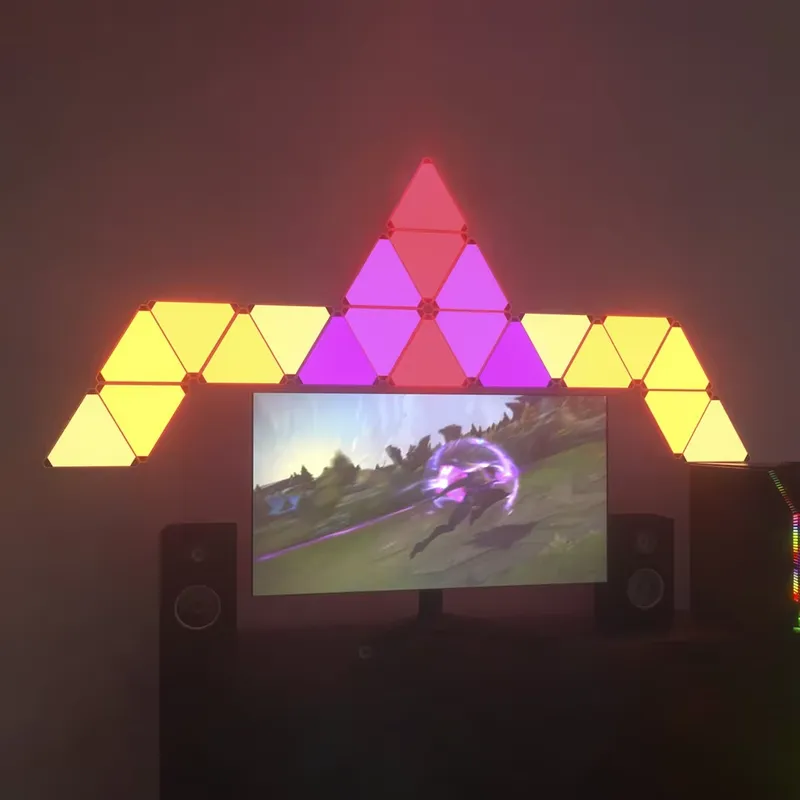 Luci LED triangolari Banqcn pe - Smart Home Google recensione e prezzo