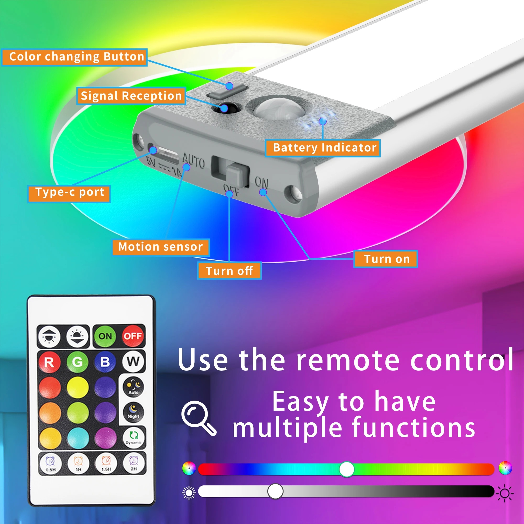 Luci colorate ricaricabili int - Smart Home Living Room recensione e prezzo