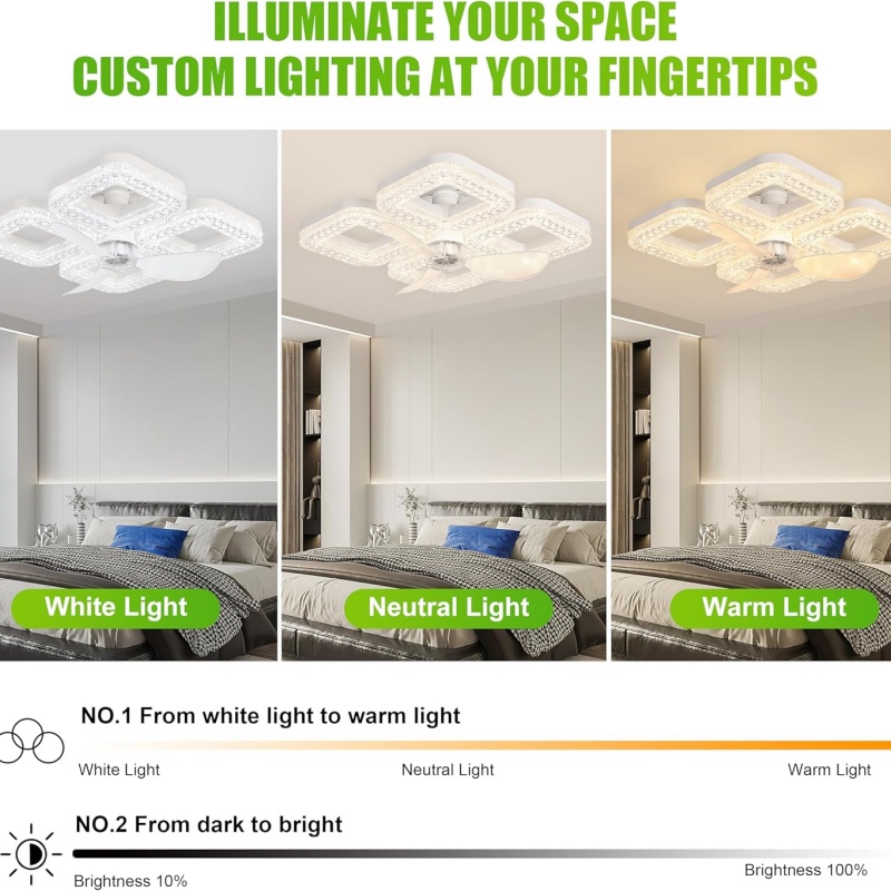 Ventilatore da Soffitto LED In - Smart Home Living Room recensione e prezzo